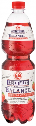 Labertaler Balance Erdbeer-Cassis-Pfefferminz 12x1,0 l PET